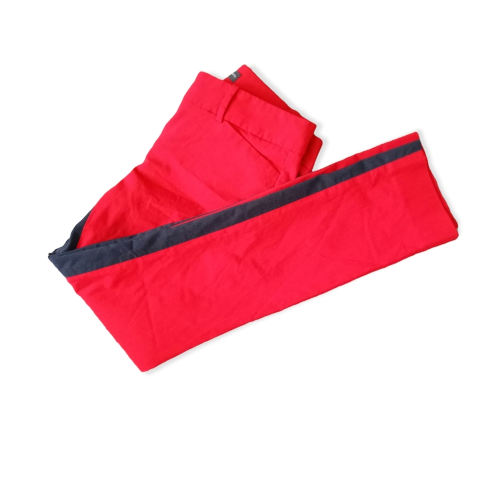 THE LIMITED red and navy blue strip dress slacks size 0 exact stretch